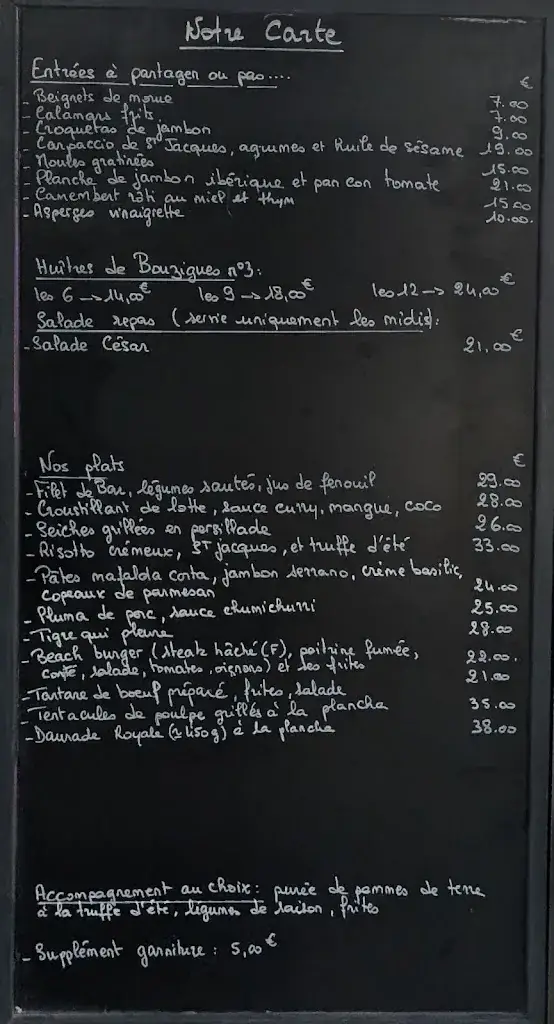 Menu_La Plage des Lézards | Restaurant - Bar - Plage Privée_Palavas-les-Flots_image_2