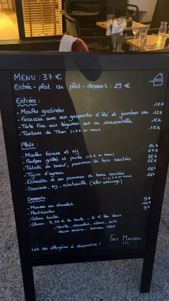 Menu_La table d’Isa_Palavas-les-Flots_immagine_1
