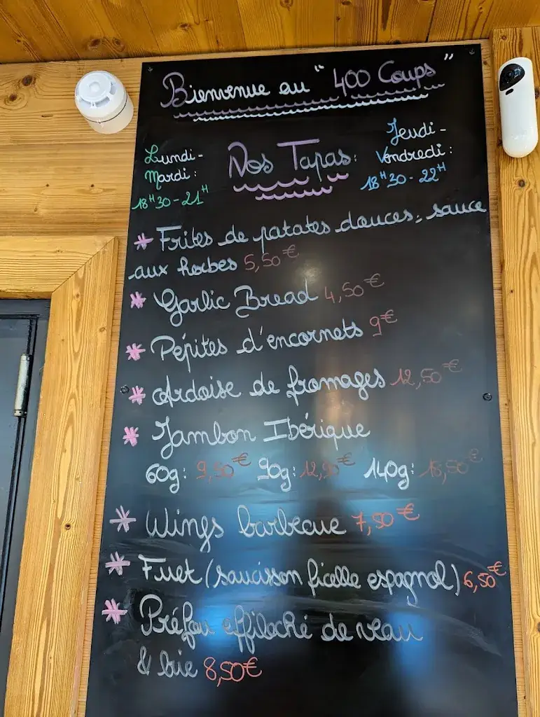 Menu_400 Coups Pub & Restaurant_Marignier_image_3