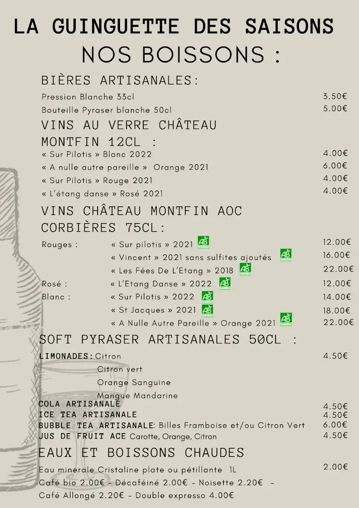 Menu_La Guinguette Les Saisons_Peyriac-de-Mer_image_1