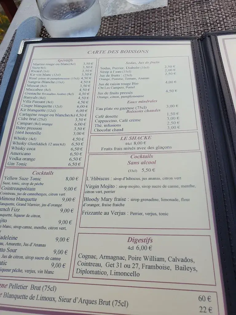 Menu_Les terrasses de la Berre_Portel-des-Corbières_immagine_1