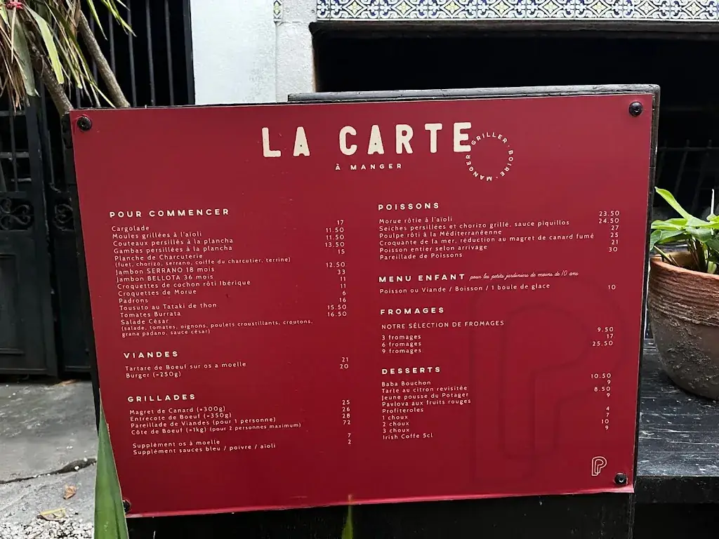 Menü_Restaurant Le Potager, Sigean_Sigean_Bild_2