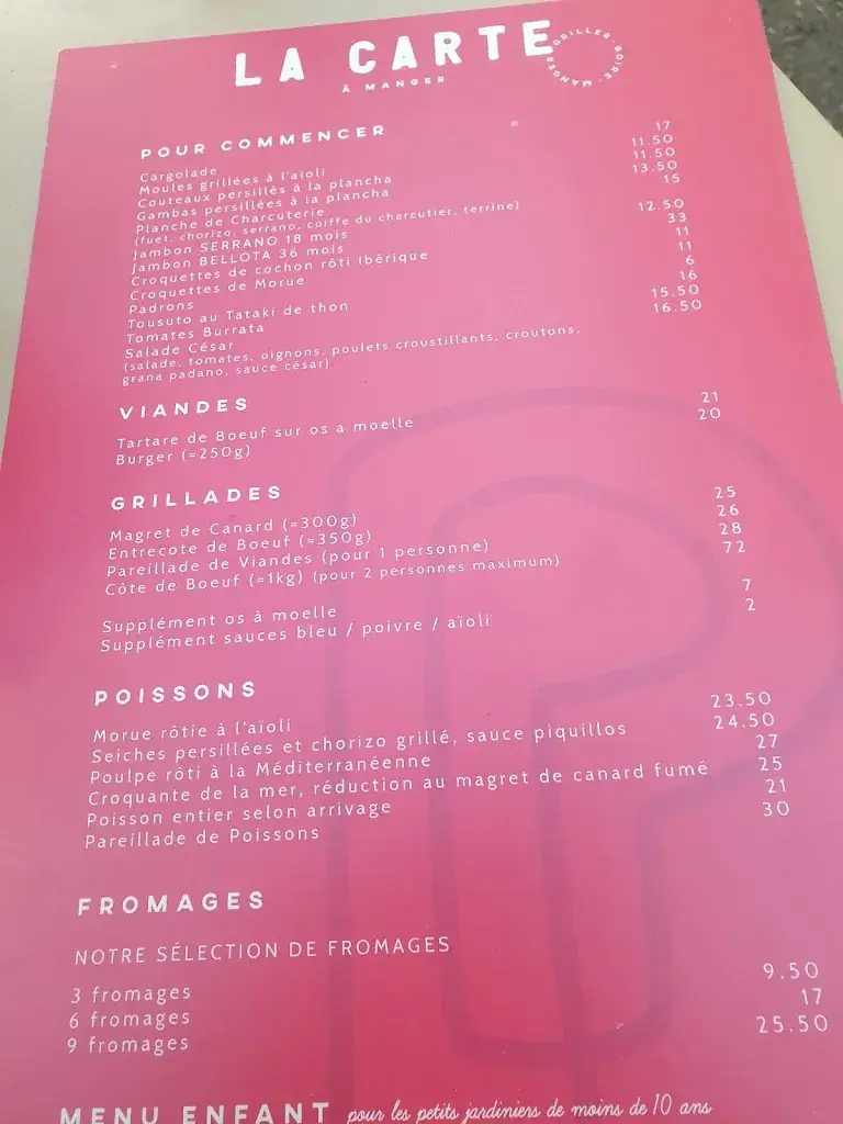 Menü_Restaurant Le Potager, Sigean_Sigean_Bild_3