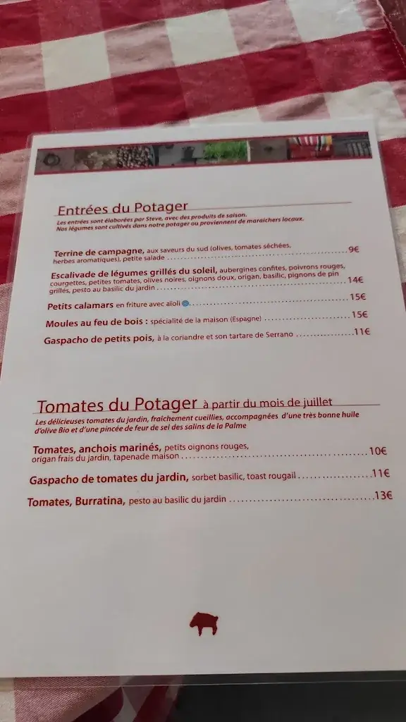 Menü_Restaurant Le Potager, Sigean_Sigean_Bild_4