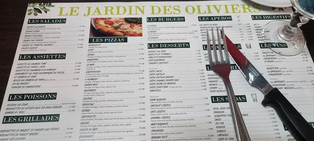 Menu_Le Jardin Des Oliviers_Sigean_immagine_4