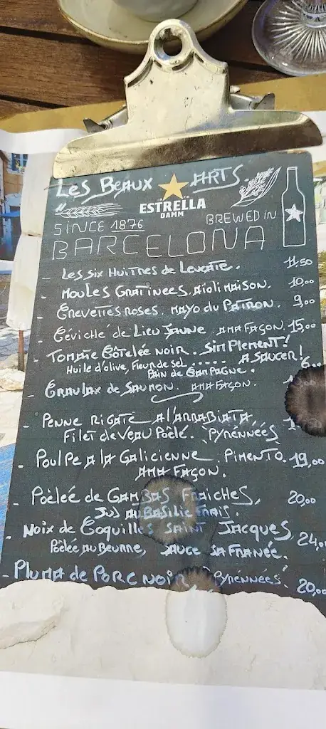Menu_Les Beaux Arts_Bages_image_4