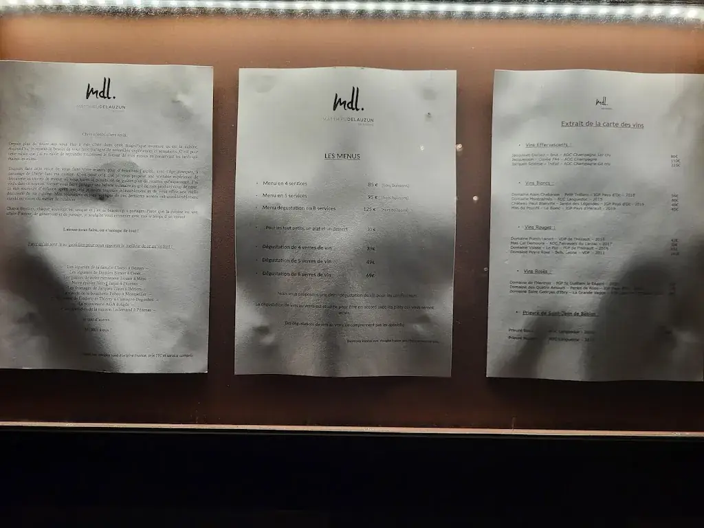 Menu_De Lauzun : Hôtel et Restaurant Gastronomique à Pézenas_Pézenas_image_1