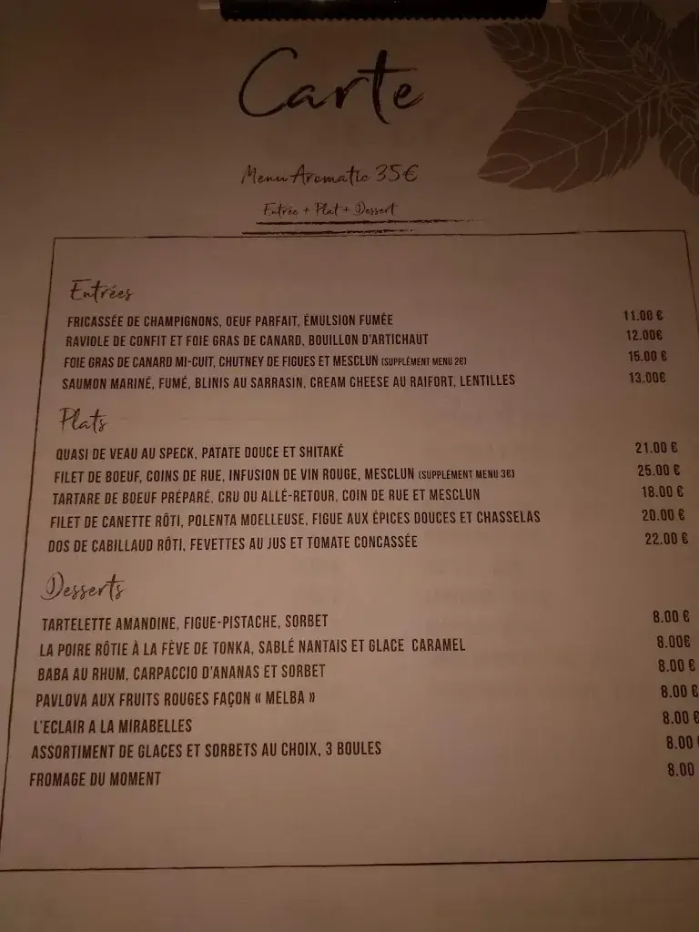 Menu_L' AROMATIC_Pibrac_image_1