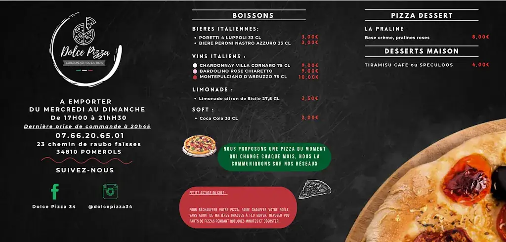 Menu_Dolce Pizza_Pomérols_image_2