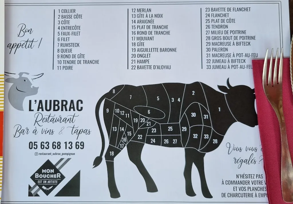 Menu_Restaurant L' Aubrac_Pompignan_immagine_3