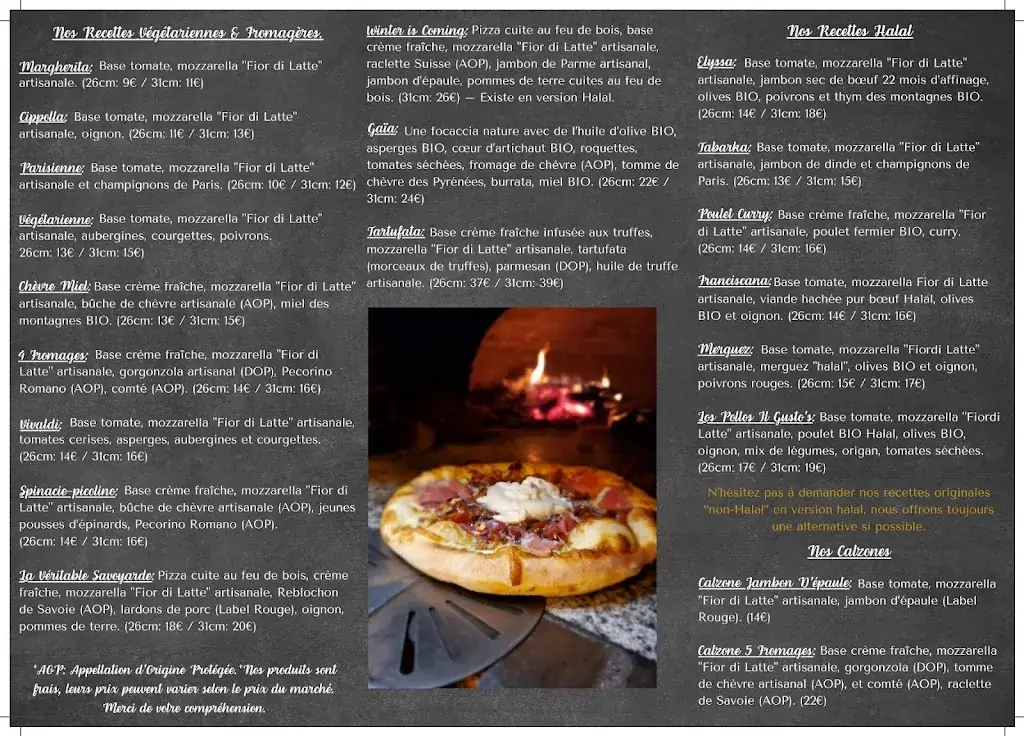 Menu_Maison Il Gusto | Pizzas d'exceptions cuites au feu de bois._Plaisance-du-Touch_image_2