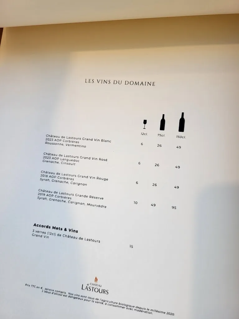 Menu_La Bergerie de Lastours_Portel-des-Corbières_image_2