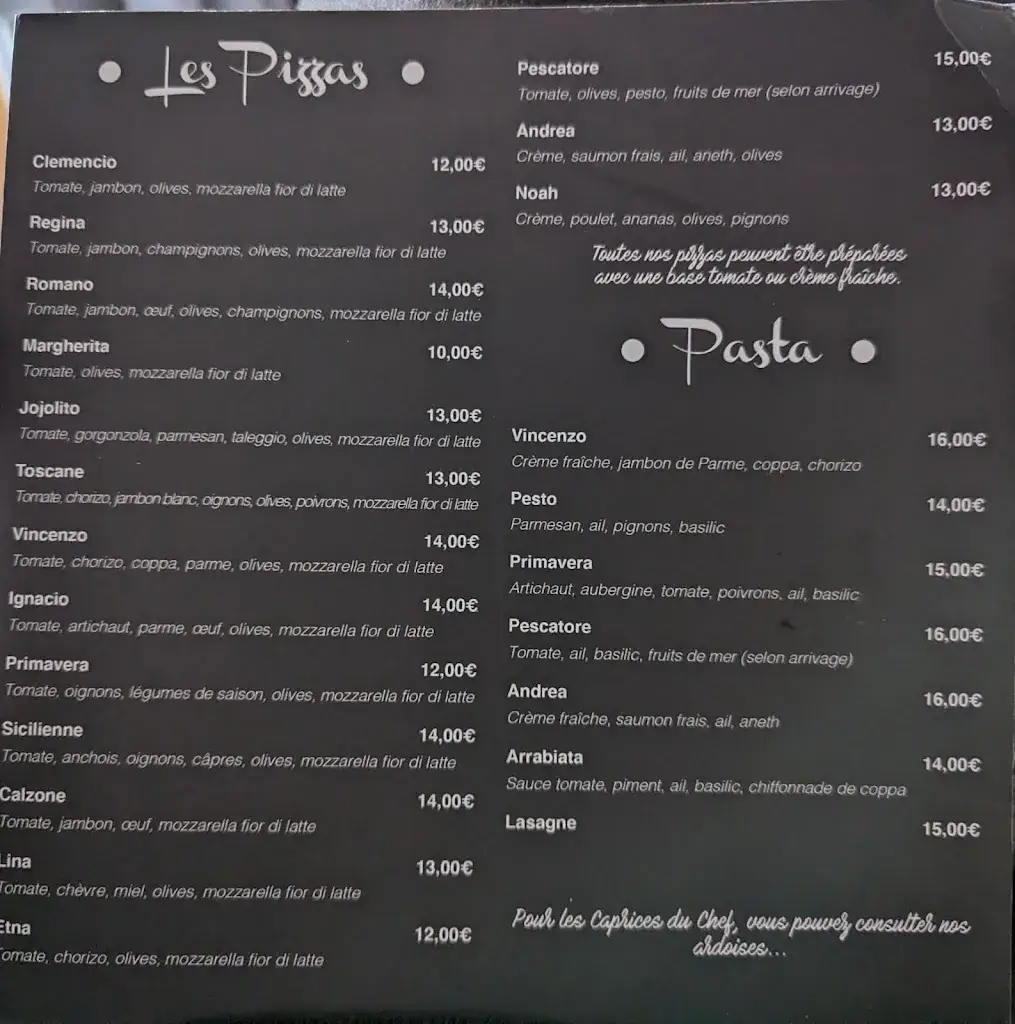 Menu_Brasserie Italienne L'andréa-Vincent ARTIGOT_Portet-sur-Garonne_image_3