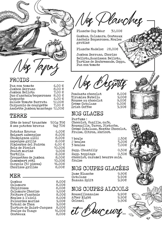 Menu_Tango Restaurant / Bar-Tapas Port-Vendres._Port-Vendres_image_1