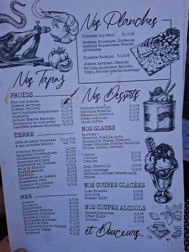 Menu_Tango Restaurant / Bar-Tapas Port-Vendres._Port-Vendres_image_4