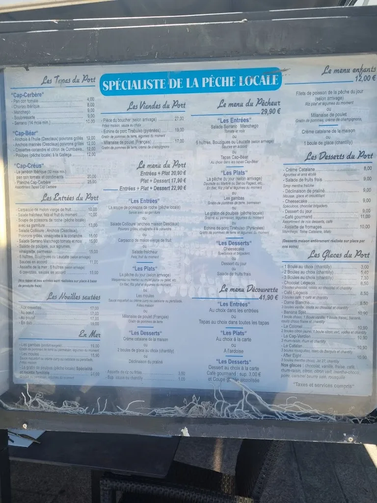 Menu_Restaurant du Port_Port-Vendres_image_4