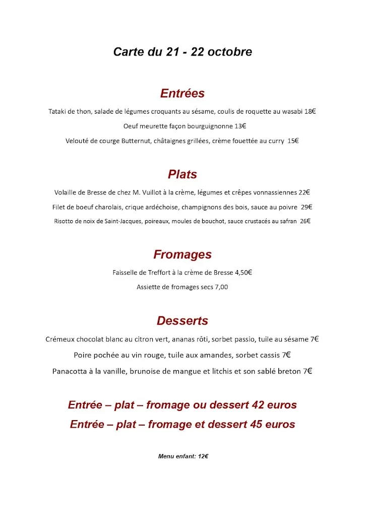 Menu_Auberge le REVERMONT_Meillonnas_image_1
