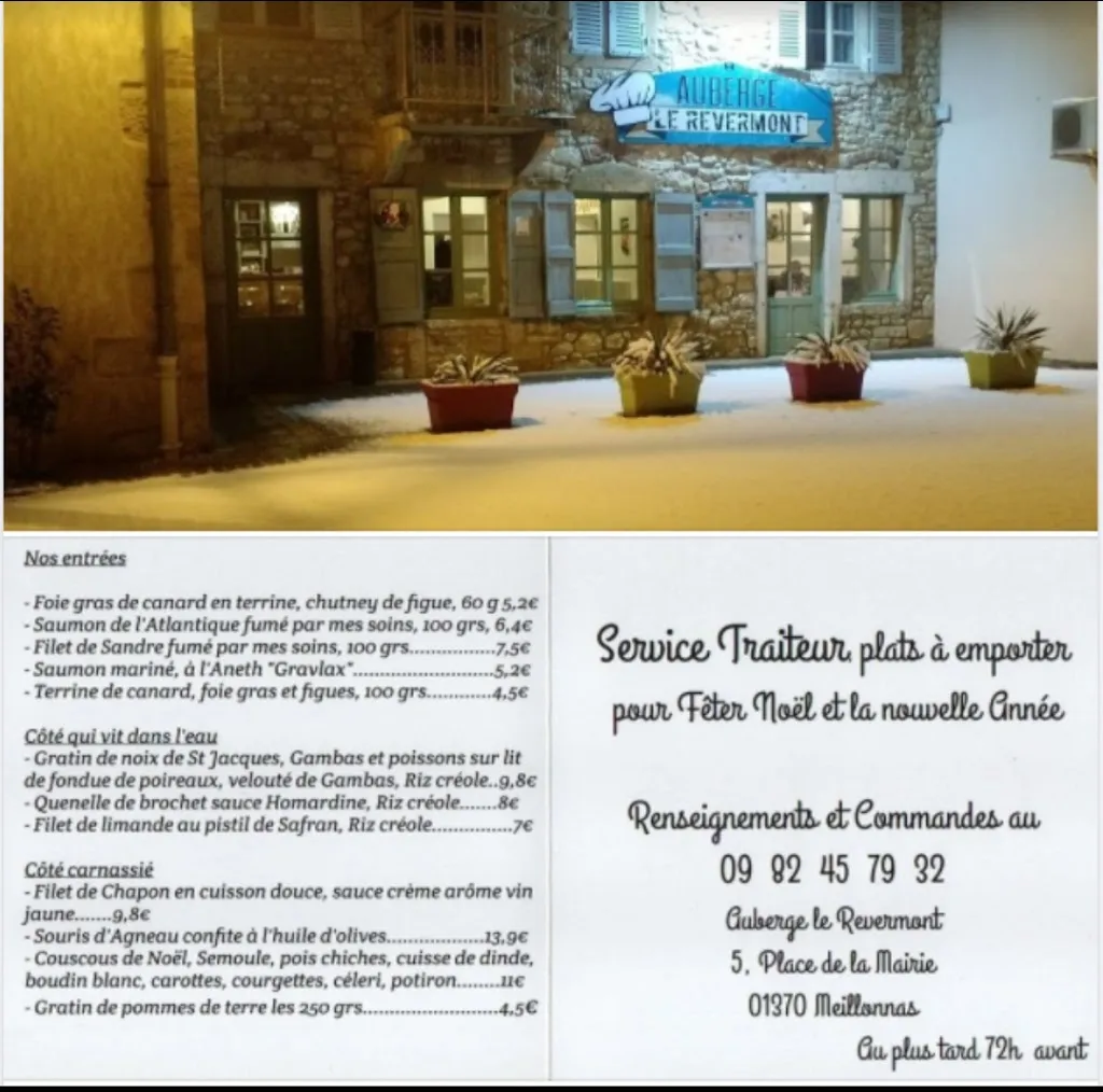 Menu_Auberge le REVERMONT_Meillonnas_image_4