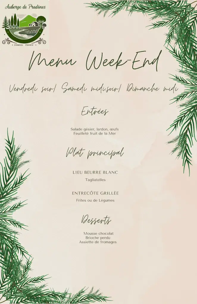 Menu_Auberge de Pradines_Pradines_image_2