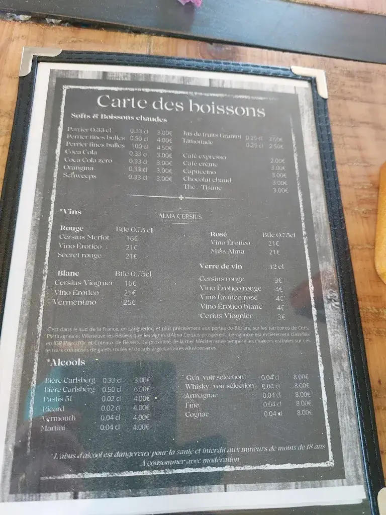 Menu_Restaurant de l'Académie - Portiragnes_Portiragnes_image_2