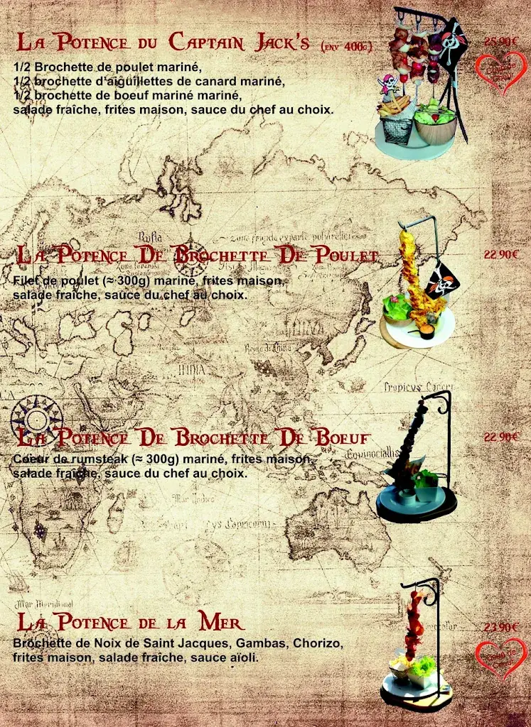 Menu_Captain Jack's_Portiragnes_image_1