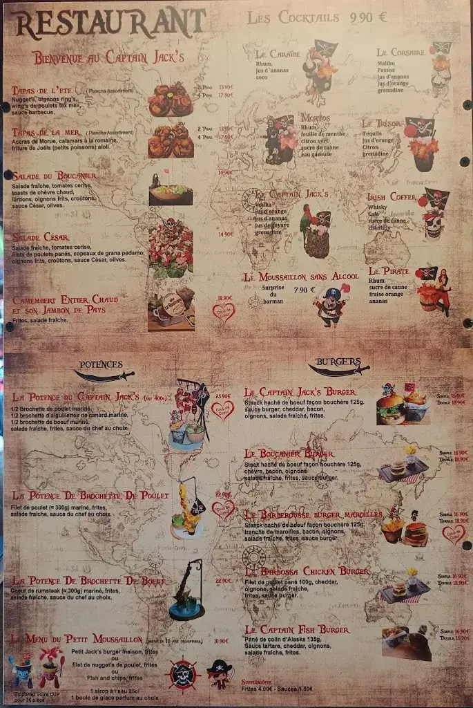 Menu_Captain Jack's_Portiragnes_image_2