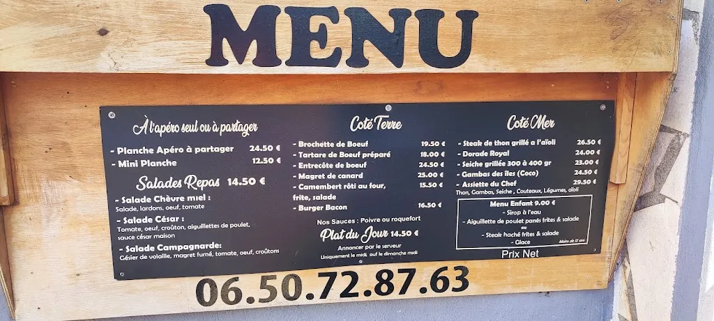 Menu_Restaurant ô ranch Portiragnes au bord du canal du midi_Portiragnes_image_2