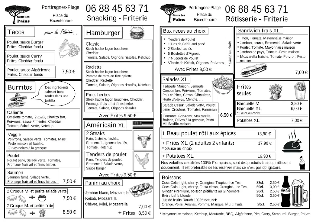 Menu_Sous Les Pains_Portiragnes_image_1