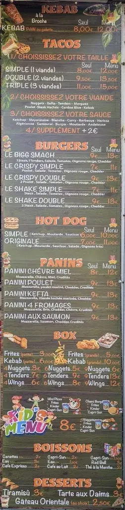 Menu_El mirage_Portiragnes_image_3