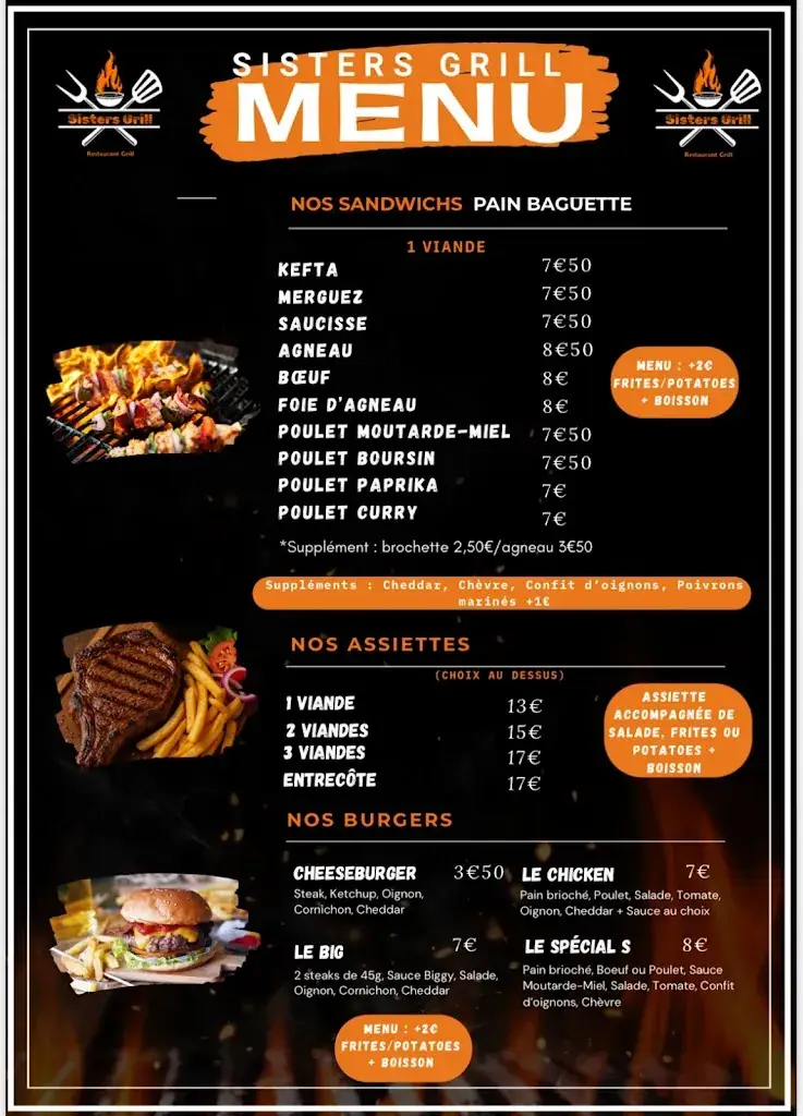 Menu_Sisters Grill_Pont-Saint-Esprit_immagine_2