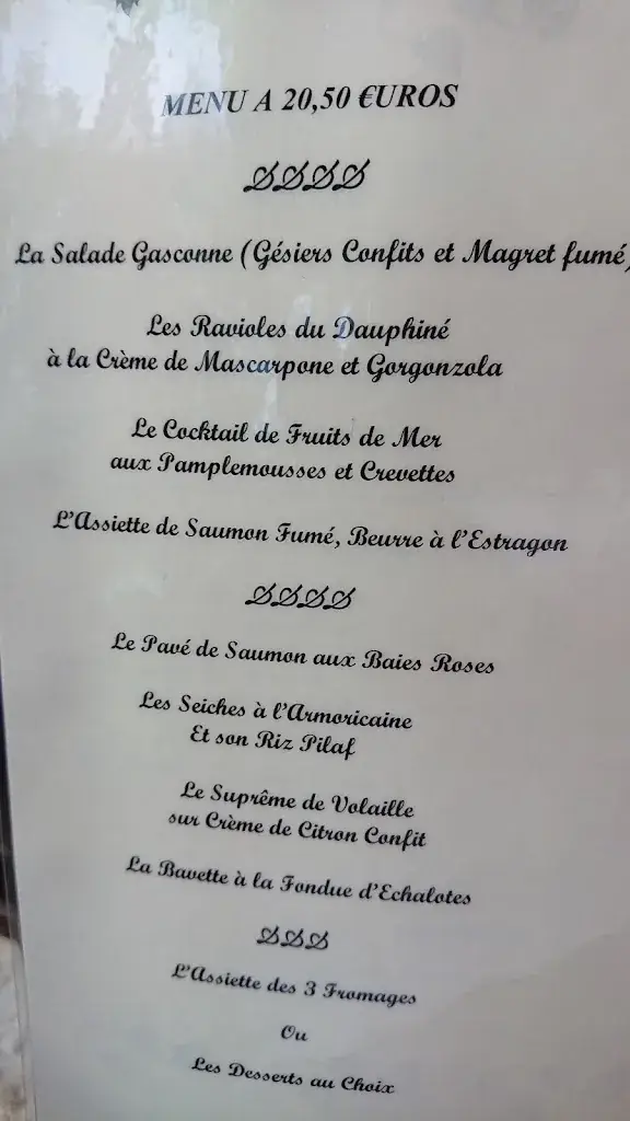 Menu_Restaurant Les Tourelles_Lamotte-du-Rhône_imagen_2