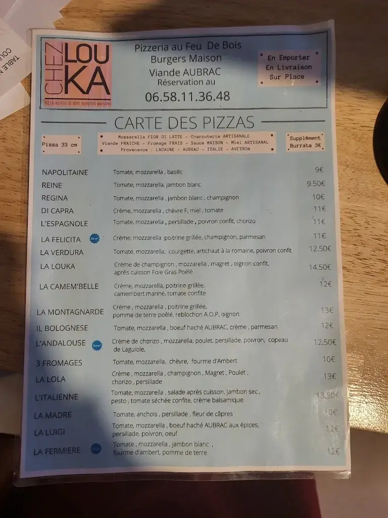 Menu_Pizzeria chez LOUKA_Puissalicon_image_4