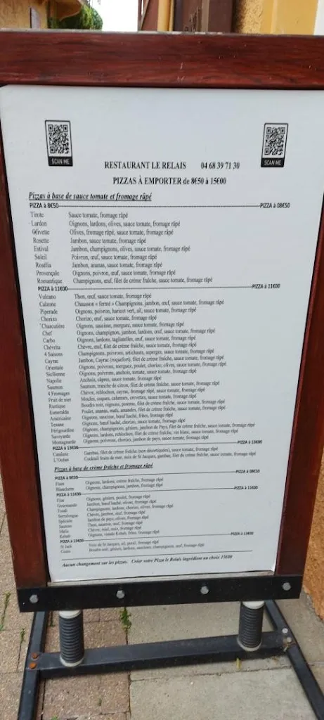 Menu_Restaurant pizzeria Le Relais_Prats-de-Mollo-la-Preste_image_1