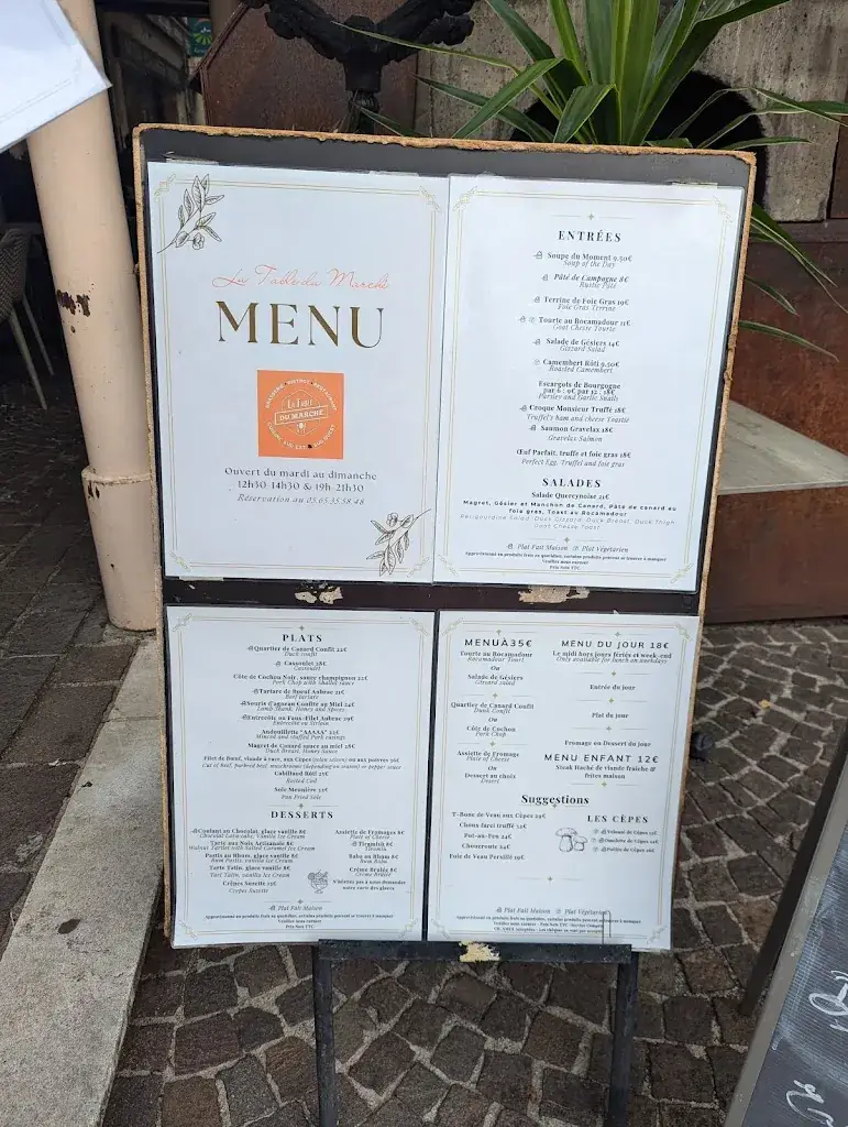 Menu_La Table Du Marché_Prayssac_image_1