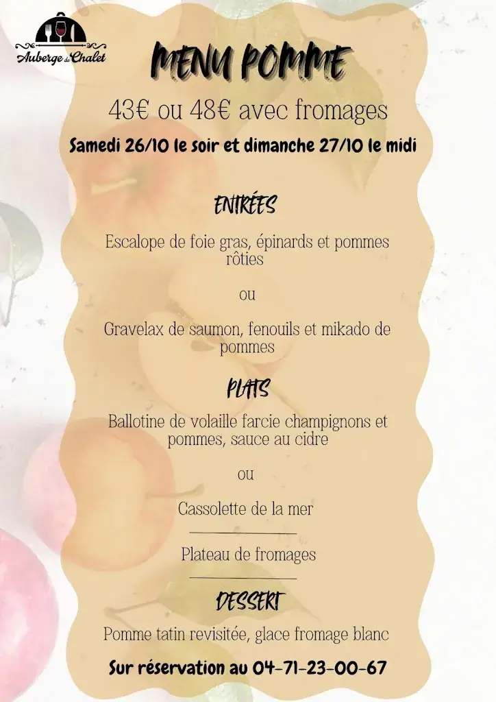 Menu_Auberge de Chalet_Massiac_image_1