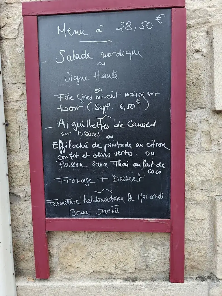 Menu_Restaurant La Vigne Haute_Castelfranc_image_1