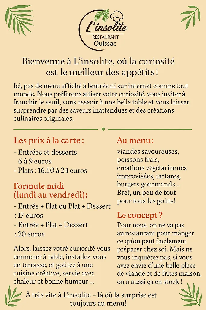 Menu_L'insolite_Quissac_image_1