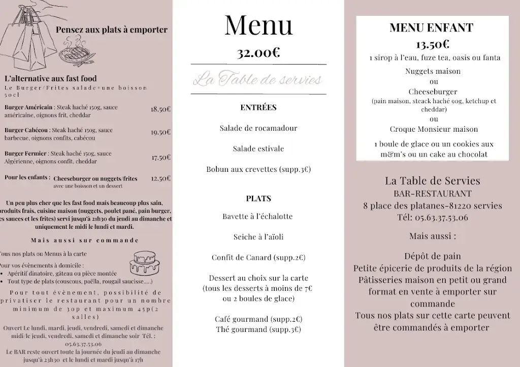 Menu_La table de Servies_Serviès_image_2