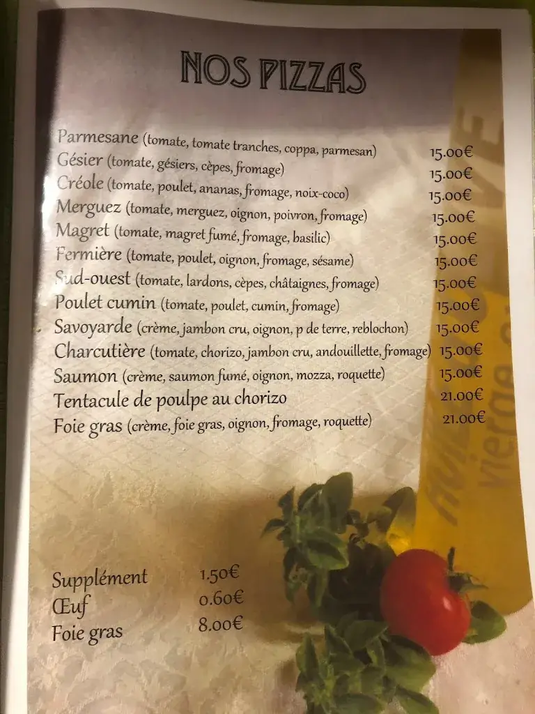 Menu_Auberge Le Cri de la Fourchette_Puylaurens_image_1