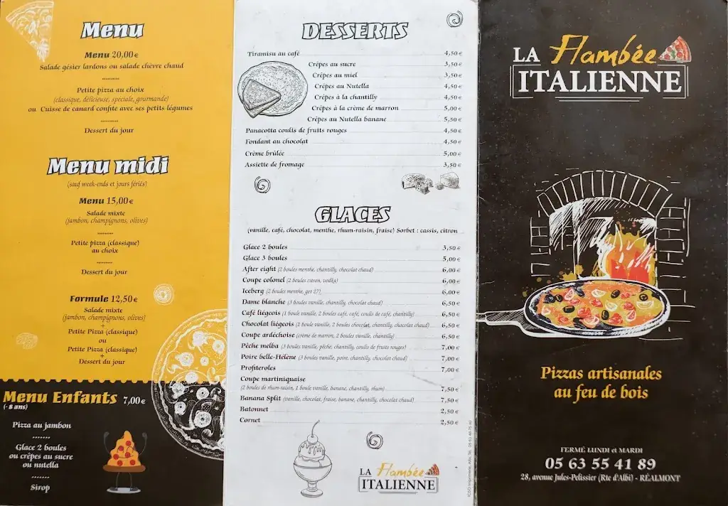 Menu_La Flambée Italienne_Réalmont_image_2