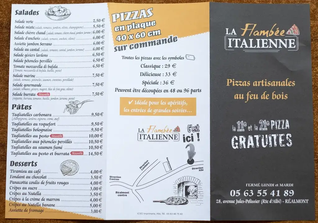 Menu_La Flambée Italienne_Réalmont_image_3
