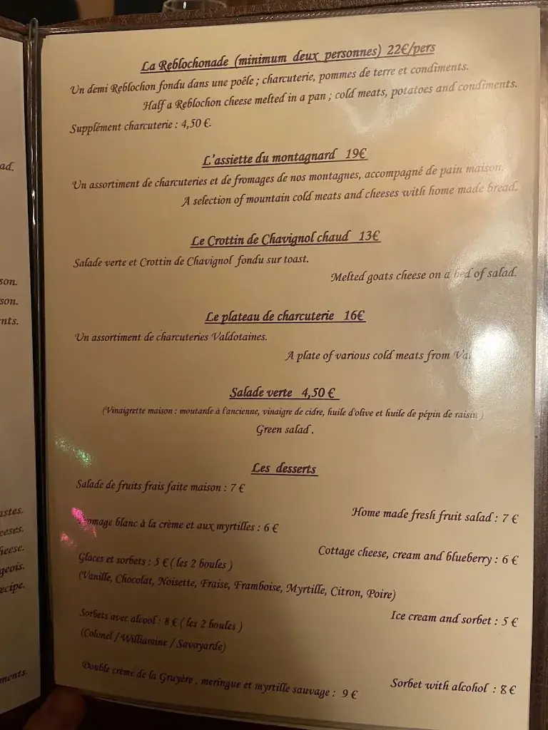 La Fromagerie Méribel ( Restaurant, Crémerie , Boulangerie )_Méribel_menu_image_1