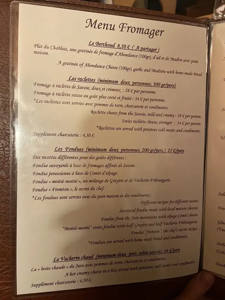 Menu_La Fromagerie Méribel ( Restaurant, Crémerie , Boulangerie )_Méribel_imagen_3