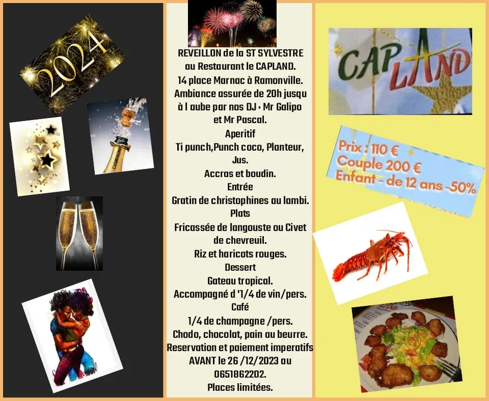 Menu_Cap Land - Restaurant Antillais, Créole à proximité de Toulouse_Ramonville-Saint-Agne_image_3