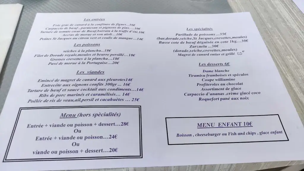 Menu_Restaurant du Lac_Poucharramet_image_2