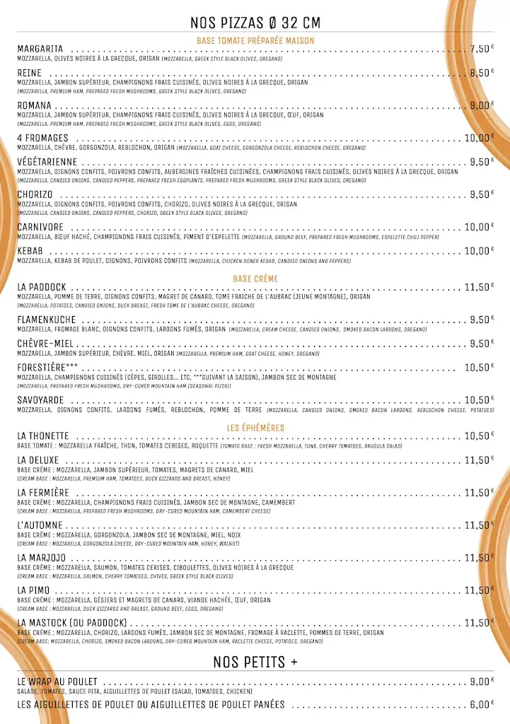 Menu_Le Paddock Bar_Rignac_immagine_1