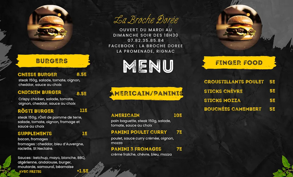 Menu_La Broche Dorée_Rignac_image_1