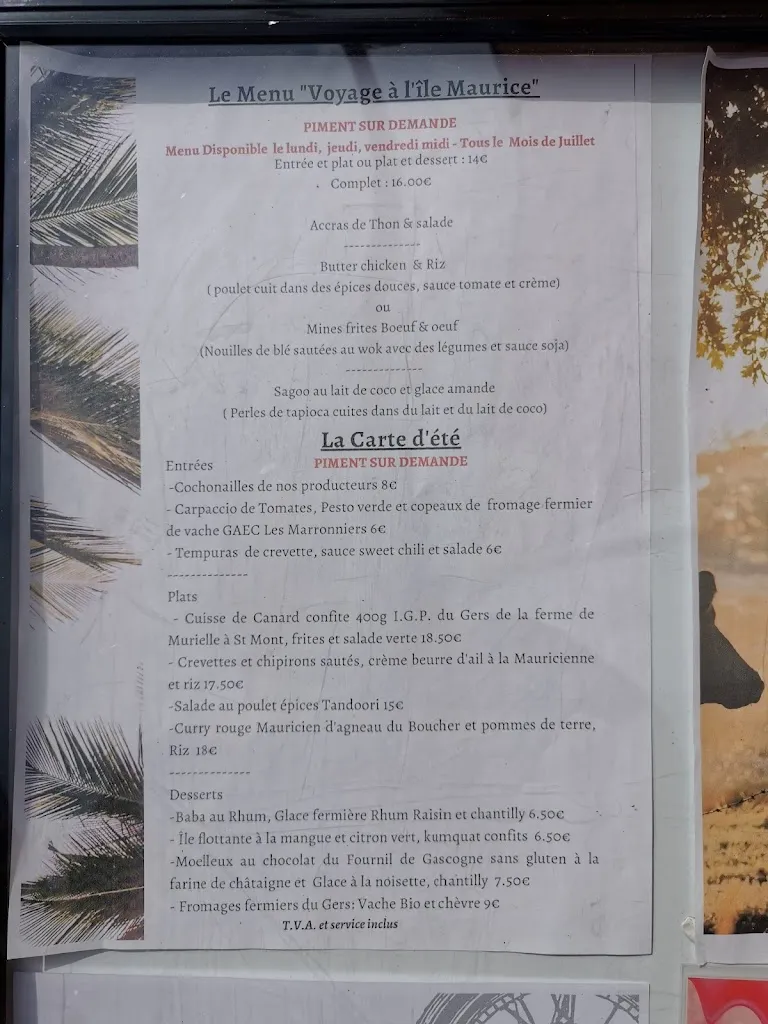 Menu_Restaurant Papilles en scène_Saint-Germé_immagine_1