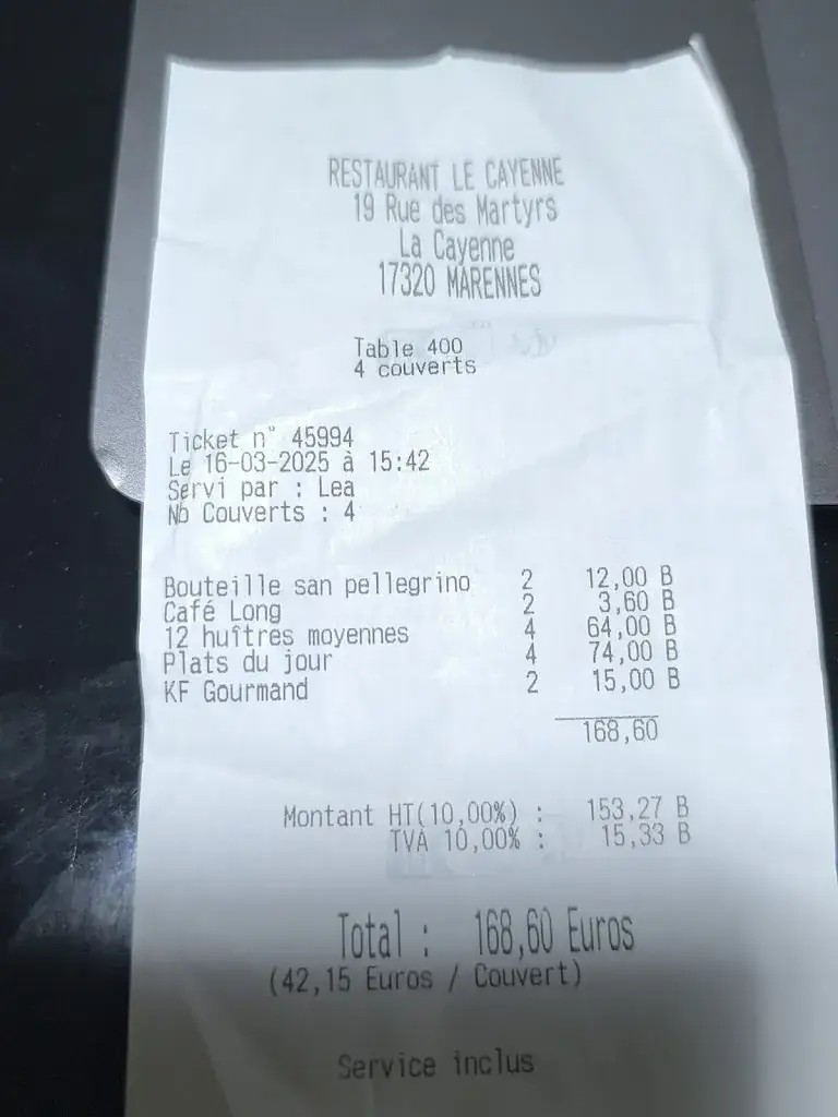 David deM_Le Cayenne_Marennes_review