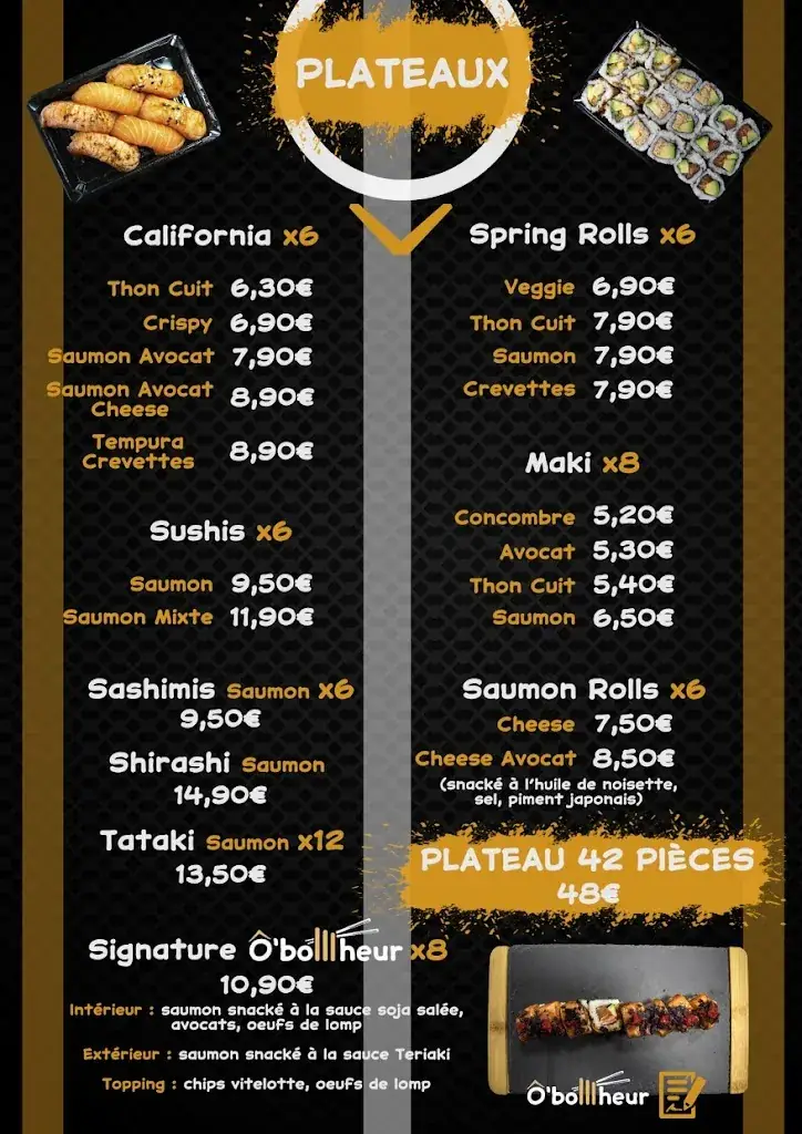 Menu_O BONHEUR BY BOTNA THAÏ & SUSHIS - ROQUETTES_Roquettes_image_3